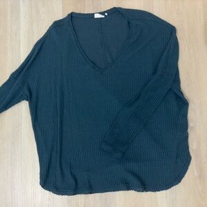 Long Sleeve Teal Tunic Shirt